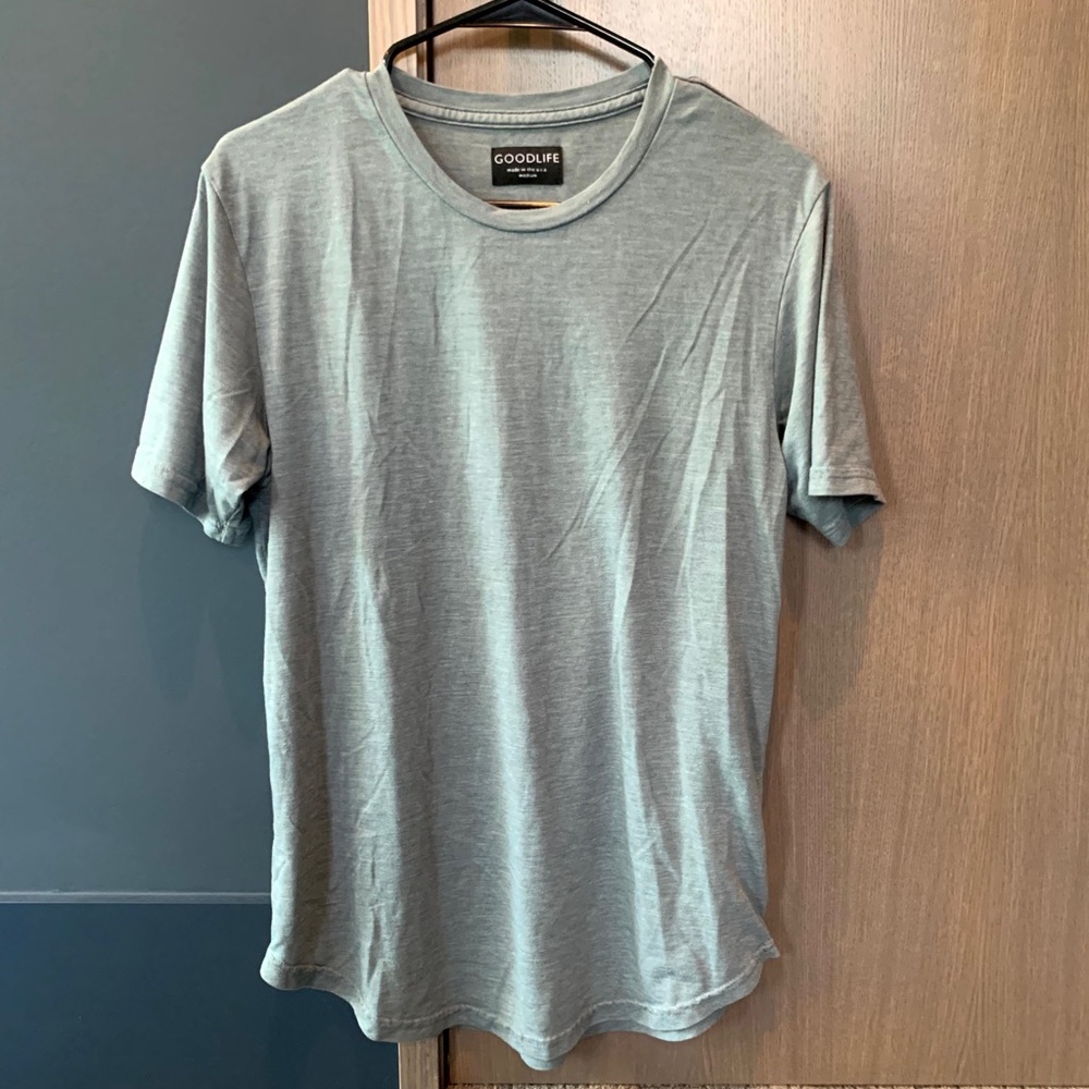 Men’s good life light blue grey tshirt